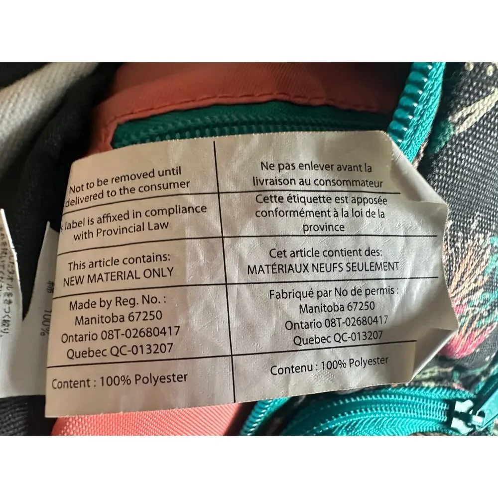 Kavu Rope Sling Bag Sparklers Print Ropalooza Black Red Teal Canvas Backpack